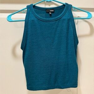 Aritzia turquoise crop top